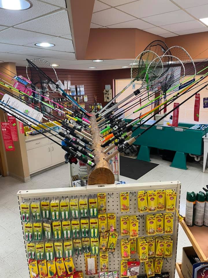 Outdoors section at Bricks Travel Center